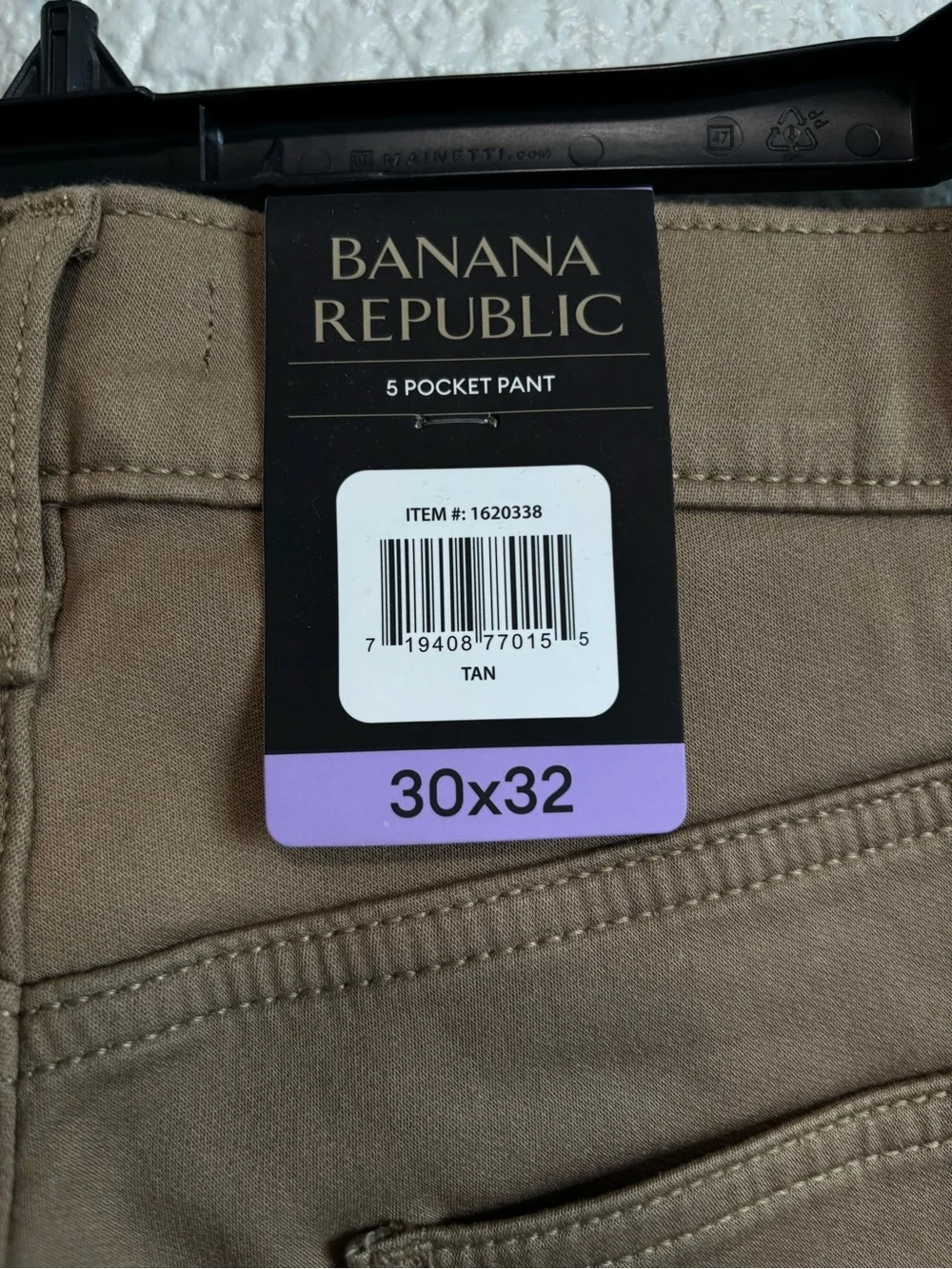 Banana Republic Men's 5 Pocket Pant 30x32 Slim Fit Stretch Tan Beige NWT